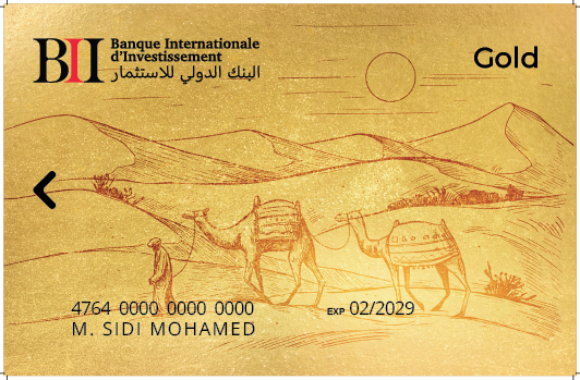 Carte Privative Gold BII Mauritanie