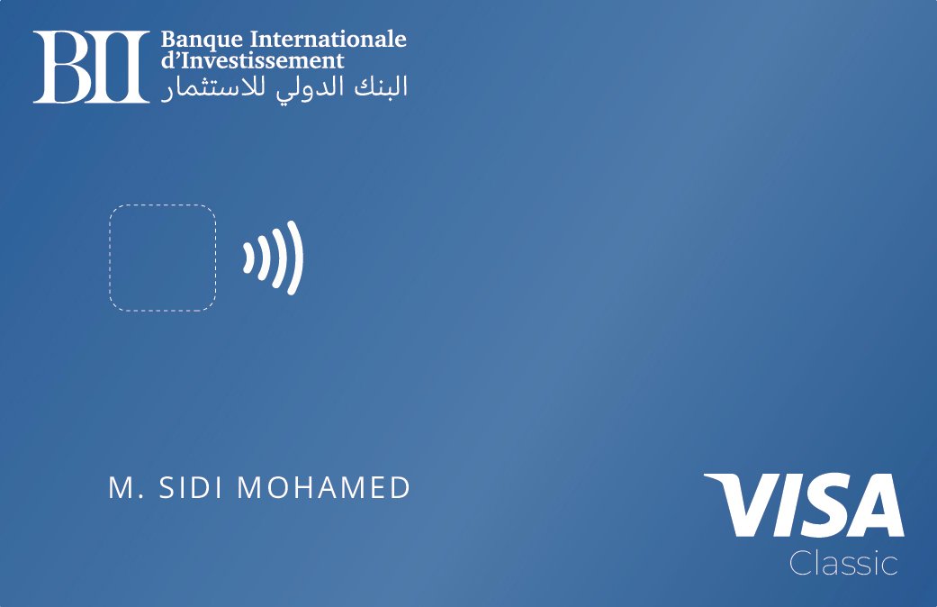Carte Visa Classic BII Mauritanie