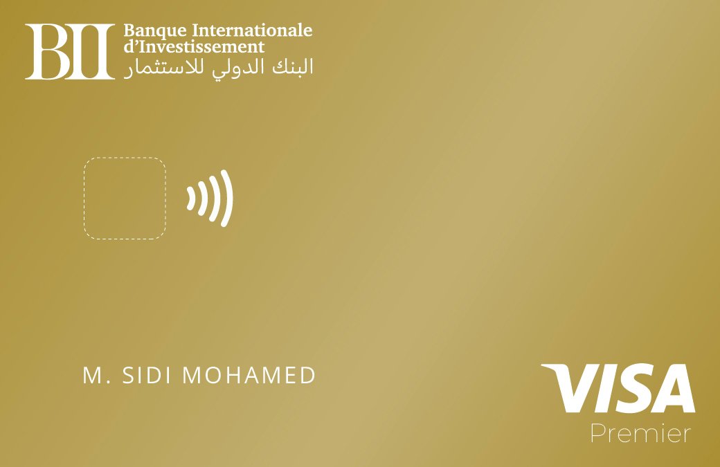 Carte Visa Premier BII Mauritanie
